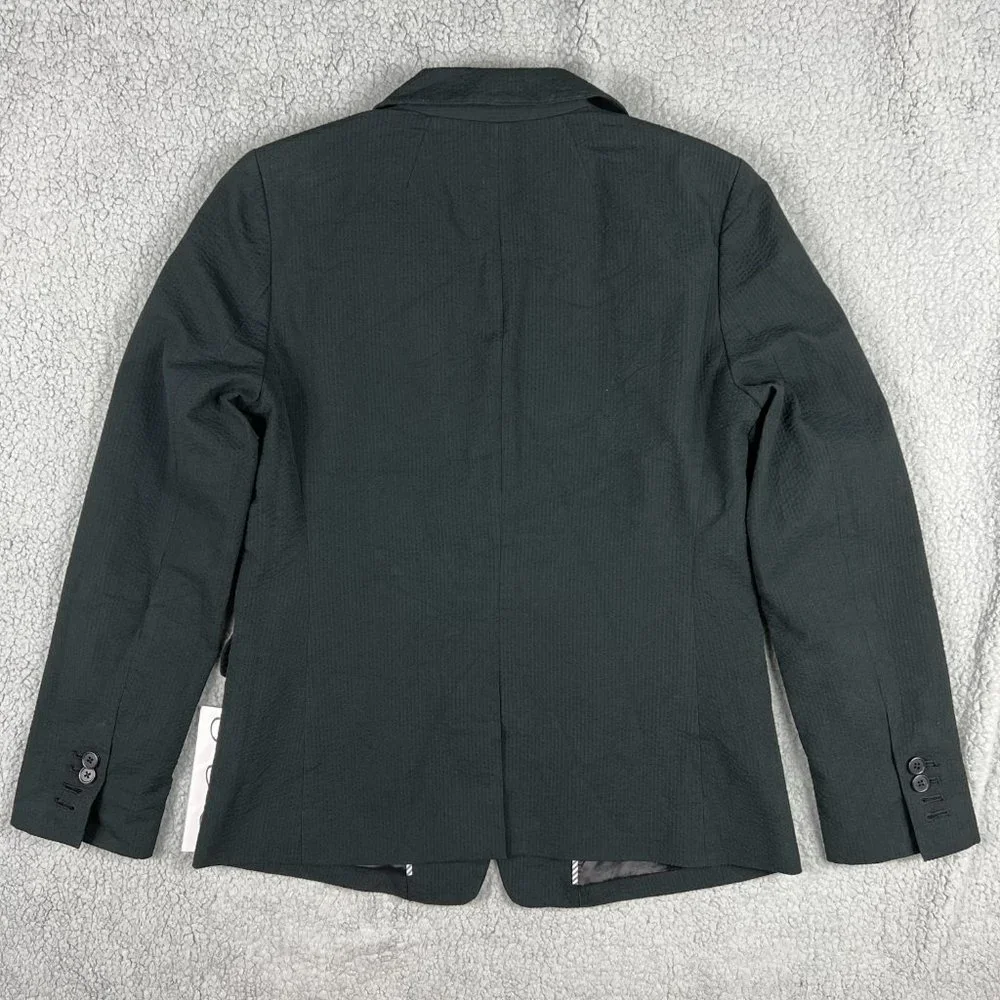 J Crew Blazer Women 6 Small Black Parke Jacket Textured Sport Coat Suit Casual 4 - Picture 2 of 11
